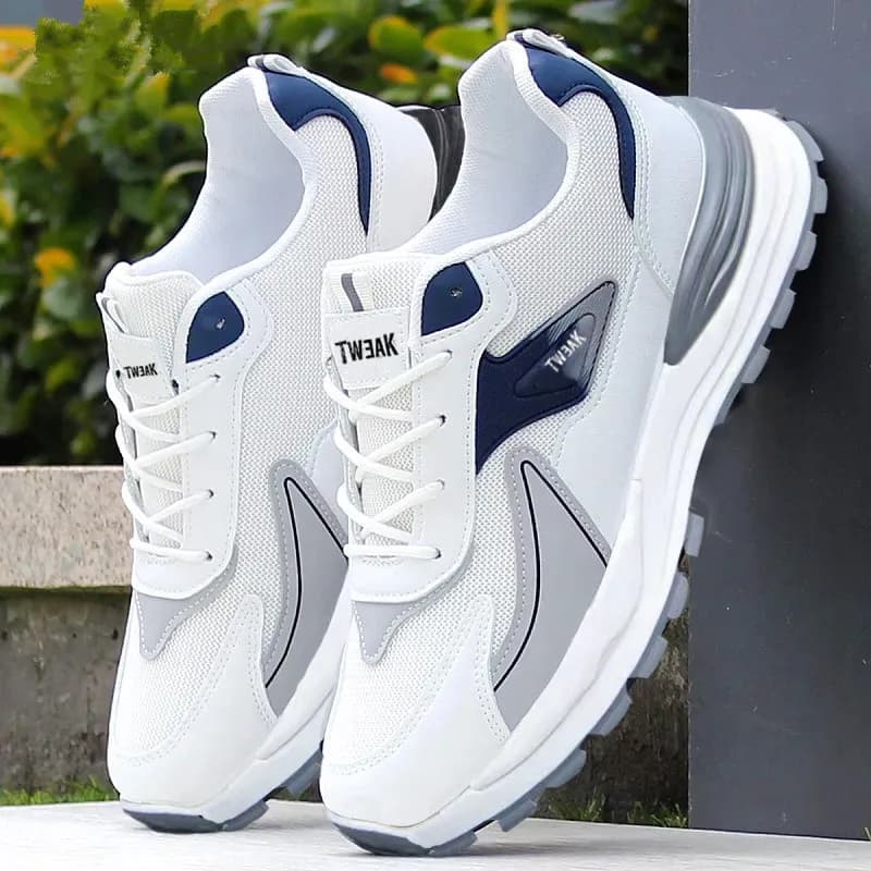 Fashionable Men's Shoes Mesh Sneakers Casual Shoes Comfortable Sole Soft Running Shoes Outdoor Platform Non-slip Tennis Shoes