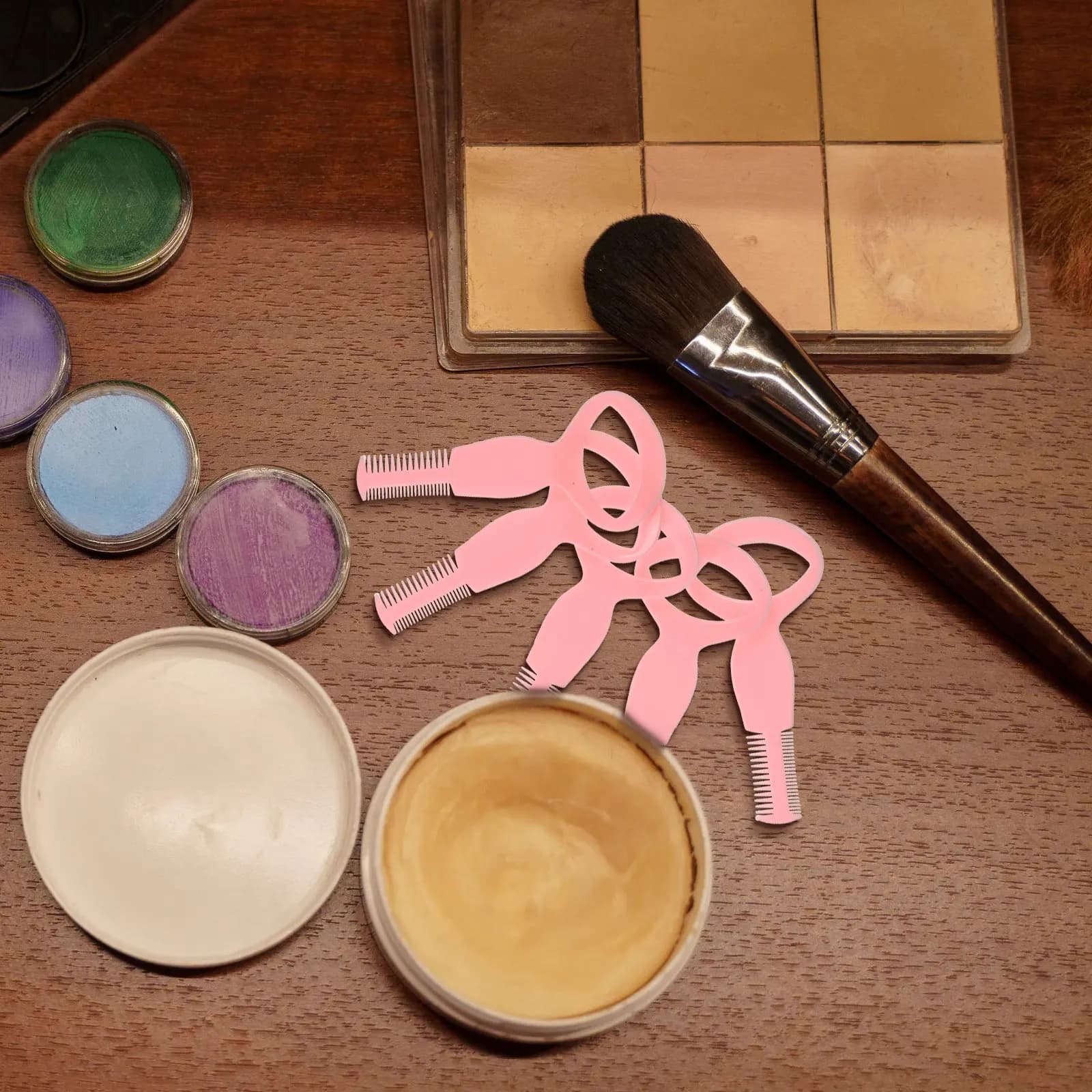 20 Pezzi Applicatori Tridimensionali per Ciglia, Design Compatto, Facili da Pulire, Scudi per Mascara e Trucco