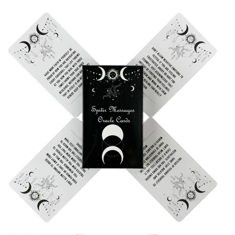 Spirit Message Oracle Cards A 54 Tarocchi Versione inglese per la predizione del futuro Gioco da tavolo Mazzo di carte Divinazione Destino