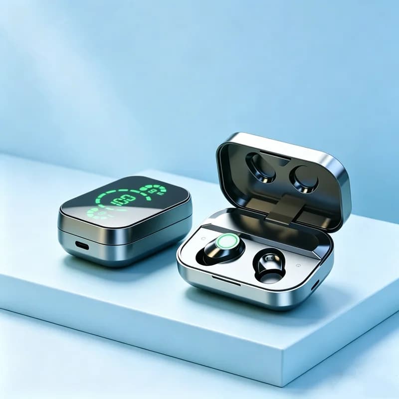 NUOVI Auricolari Bluetooth Wireless TWS YD03 con Microfono, Scatola di Ricarica LED, Cuffie Bluetooth Senza Fili
