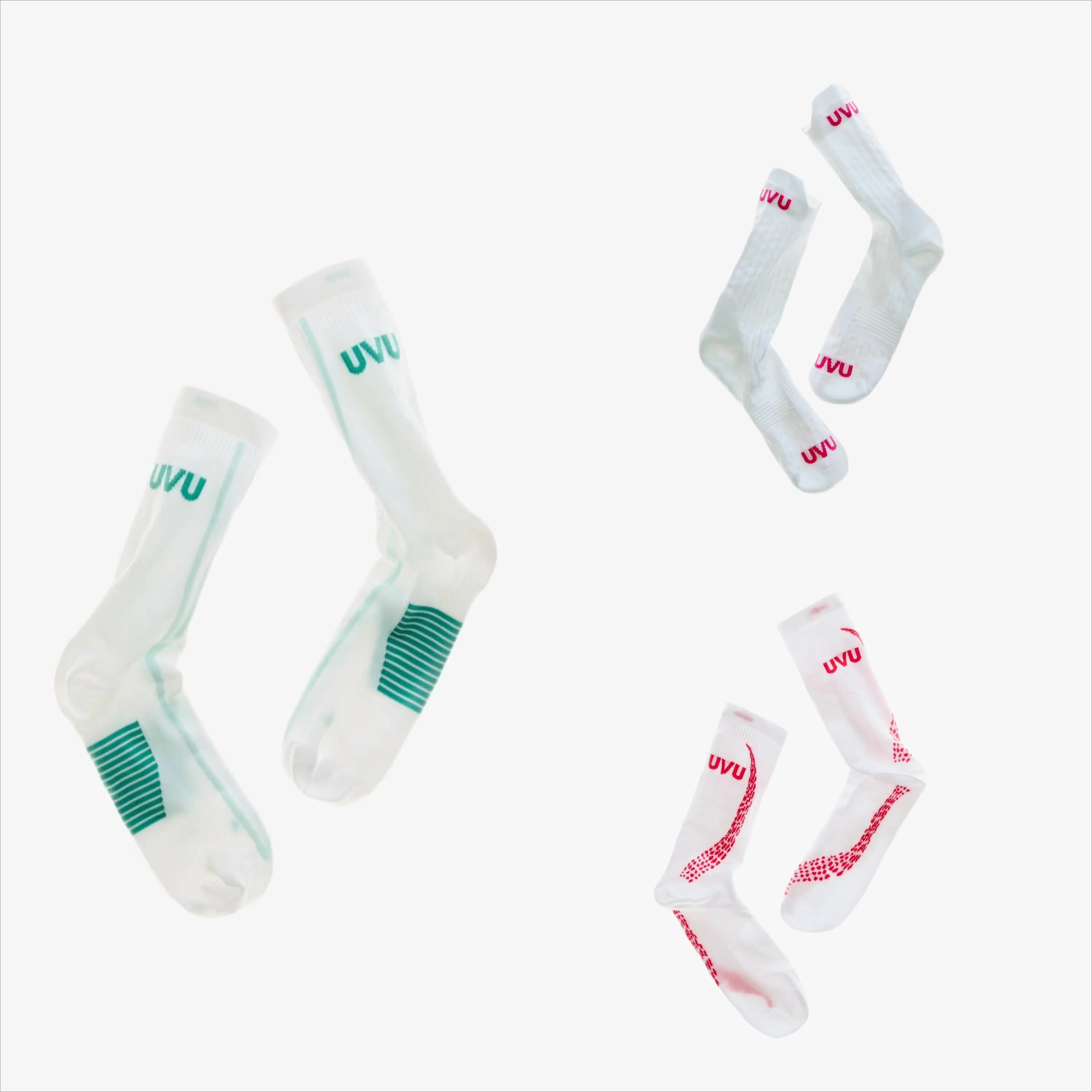 UVU 26SS City Limited Unisex Crew Running Socks Anti Slip Moisture Wicking Athletic Socks For Marathon Training Jogging