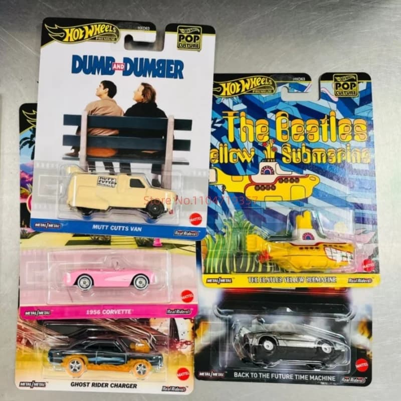 Hot Wheels Pop Culture 2025 Barbie Marvel Ritorno al futuro Film ecc. Scala 1:64 Modellini pressofusi Collezione di auto Giocattoli Compleanno