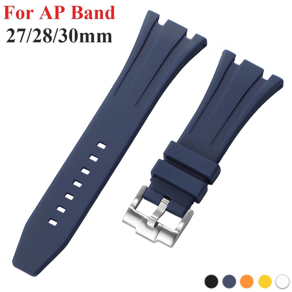 27mm 28mm 30mm rubber strap for Royal Oak Offshore soft silicone strap men's waterproof sports strap for AP watch