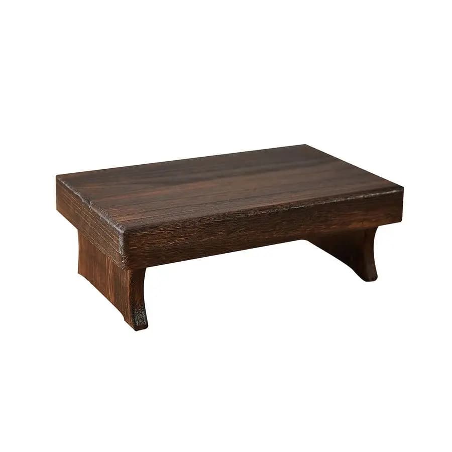 Sgabello con gradino, sgabello da letto rettangolare portatile, piccola scaletta per cucina, bagno, sgabello poggiapiedi sotto la scrivania, superficie grande,