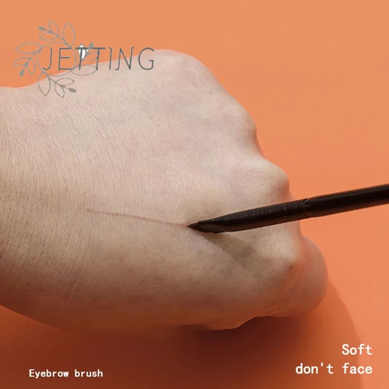 (SMTGDP11) Pennello per sopracciglia super sottile, pennello per eyeliner, strumenti per il trucco con setole sintetiche angolate e affilate