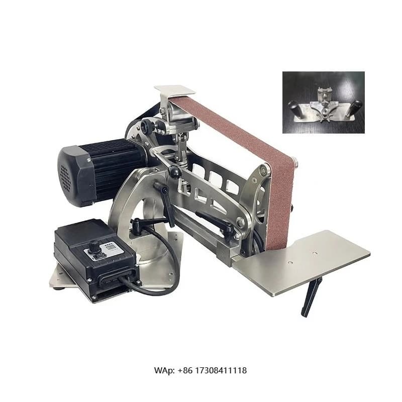 Smerigliatrice a Nastro Industriale Multifunzione 2 * 56/2 * 48, 1.5kw, Verticale e Orizzontale