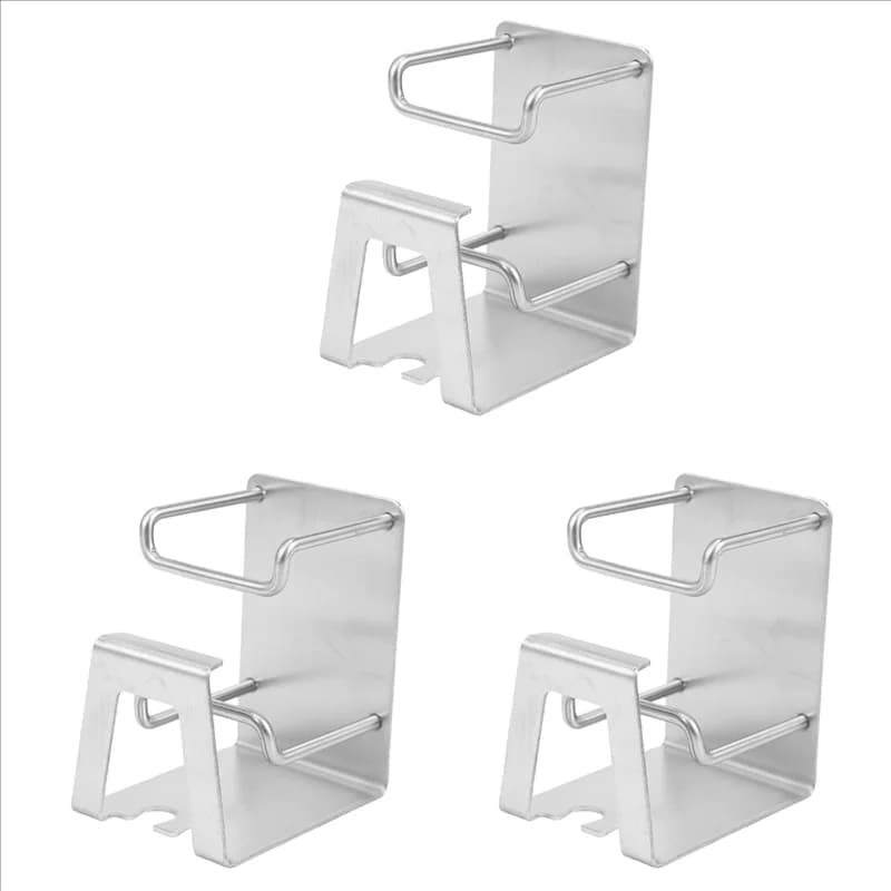 3X Creativo Portaspazzolino in Acciaio Inossidabile Aspirazione a Parete Accessori per il Bagno Set Tazza Spazzolino Dentifricio Holder-B61B