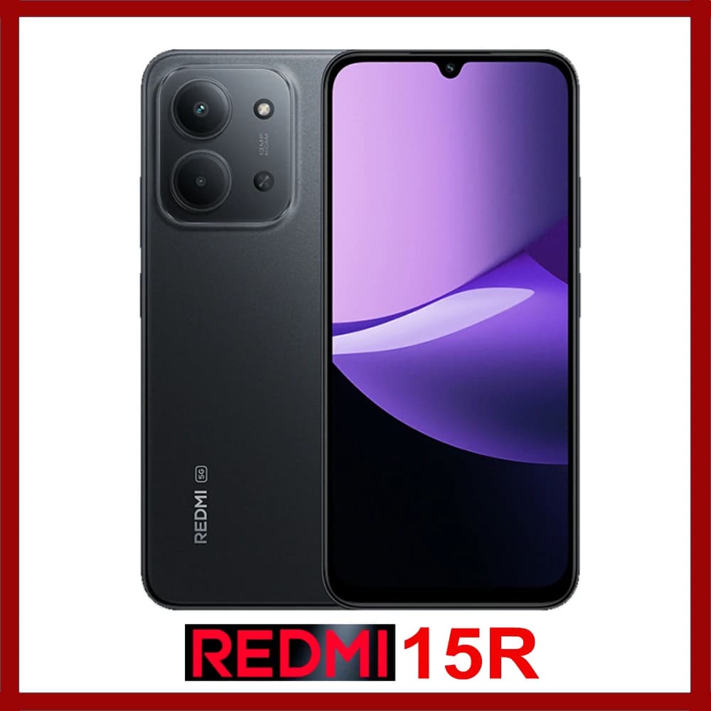 Redmi 15R New Smart Fashion Mobile Phone 8GB RAM 256GB Storage 6000mAh Battery 33W Fast Charging IP64 Waterproof