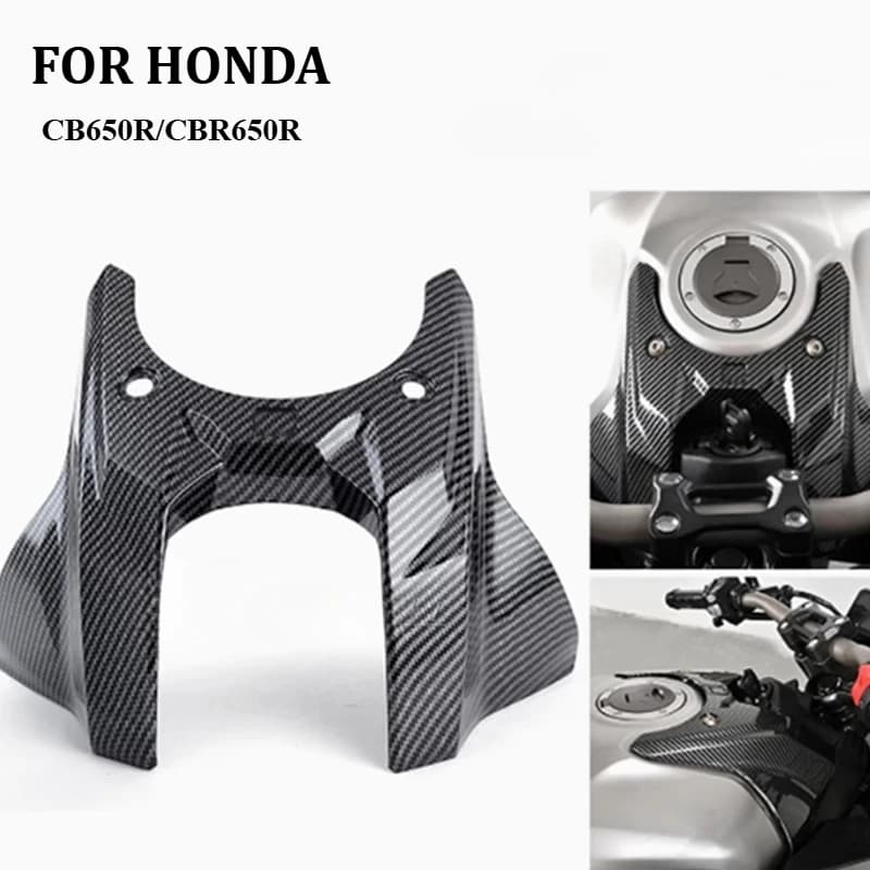 Imitazione In Fibra di Carbonio Moto Anteriore Del Carburante Gas Serbatoio Della Copertura Della Protezione Della Protezione per HONDA CB650R CBR650R CB 650R CBR 2019-2023 2024