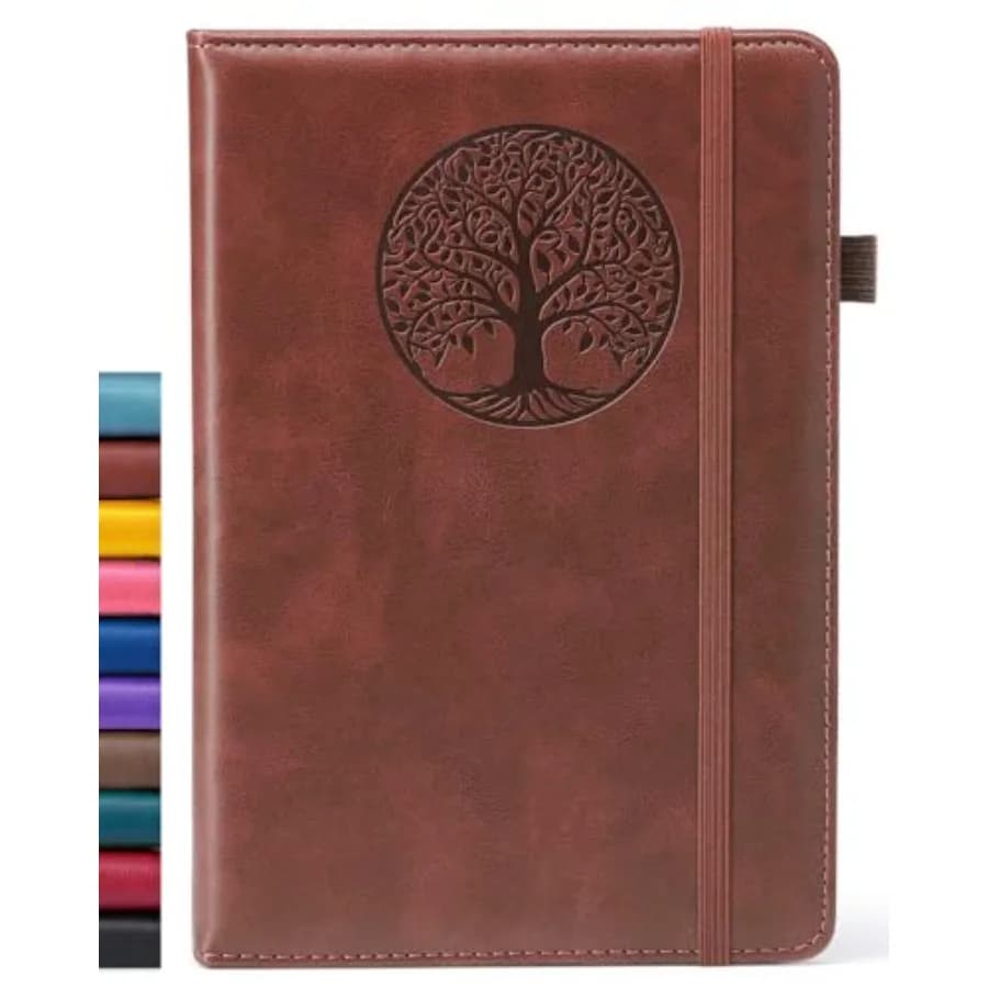 Lined Journal Notebook for Women and Men, Hardcover Leather Journals for Writing, Diary, Journaling, Bible, Work and Travel, A5