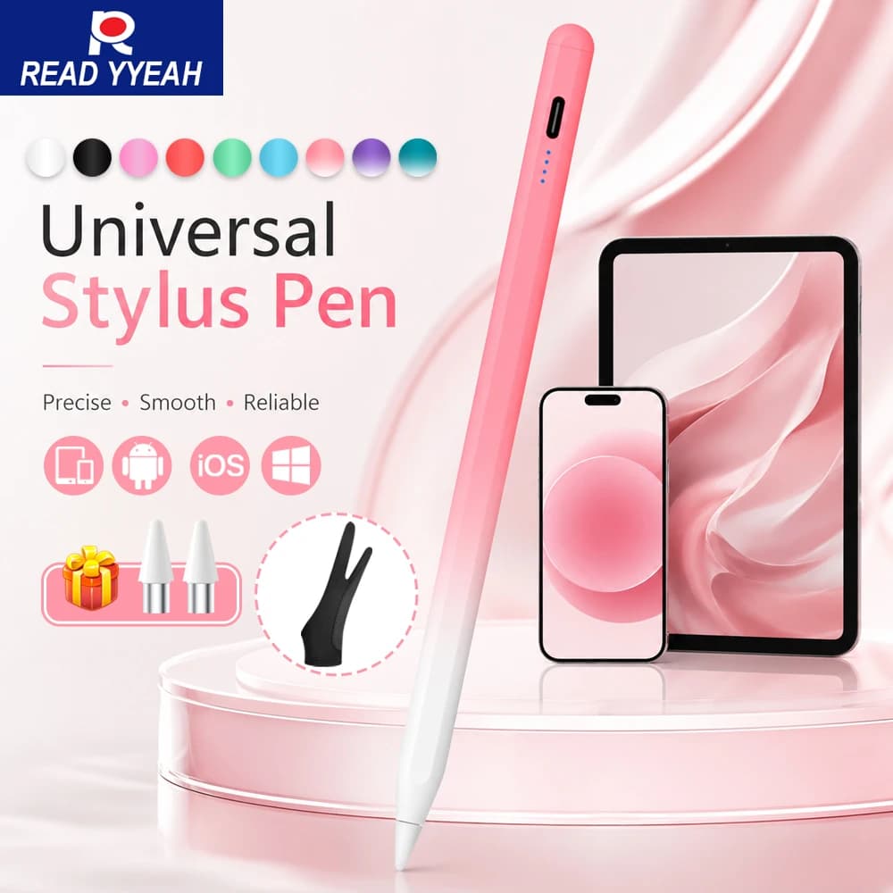 New Universal Active Stylus Pen 2026 for iOS Android Compatible with Apple Pencil Samsung Huawei Xiaomi Tablet Phone Drawing Pen