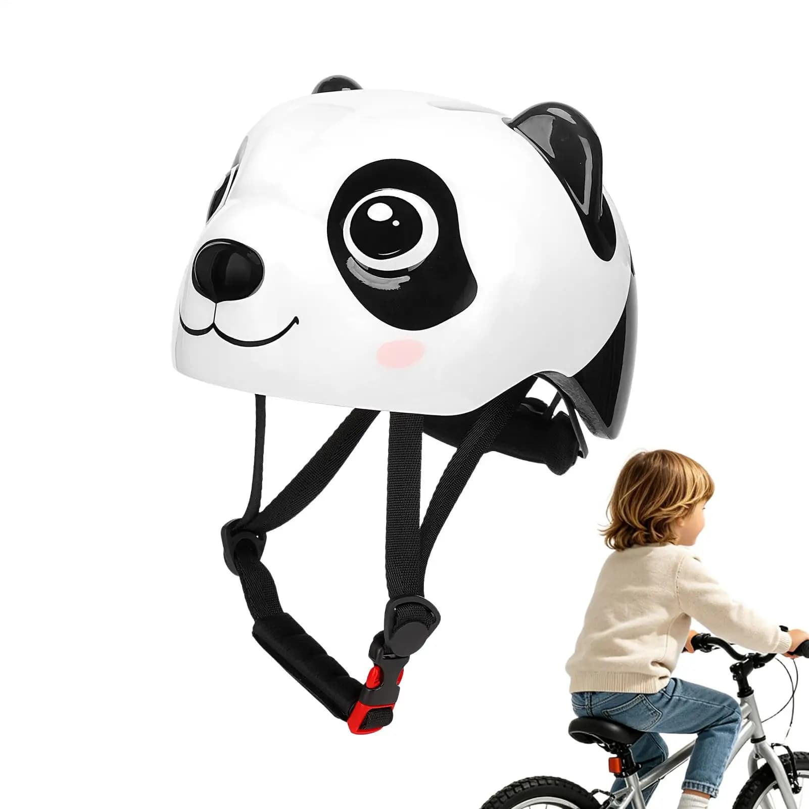Casco da Bicicletta per Bambini con Design Animale, Regolabile, Attrezzatura di Sicurezza per Ciclismo, Casco per Bambine dai 2 ai 6 Anni, per Ciclismo e Skateboard all'Aperto