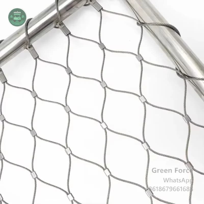 Marine-Grade Stainless Steel Wire Rope Safety Net - Plain-Weave Deck Netting with Custom Cutting Service for Boats & Yachts