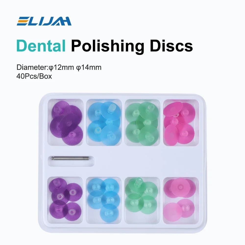 40 Pz/scatola Dischi Per Lucidatura Dentale Kit Arcobaleno Dentale Orale Resina Lucidatura Dischi Set Sistema di Finitura Strumenti Per Strumenti di Odontoiatria