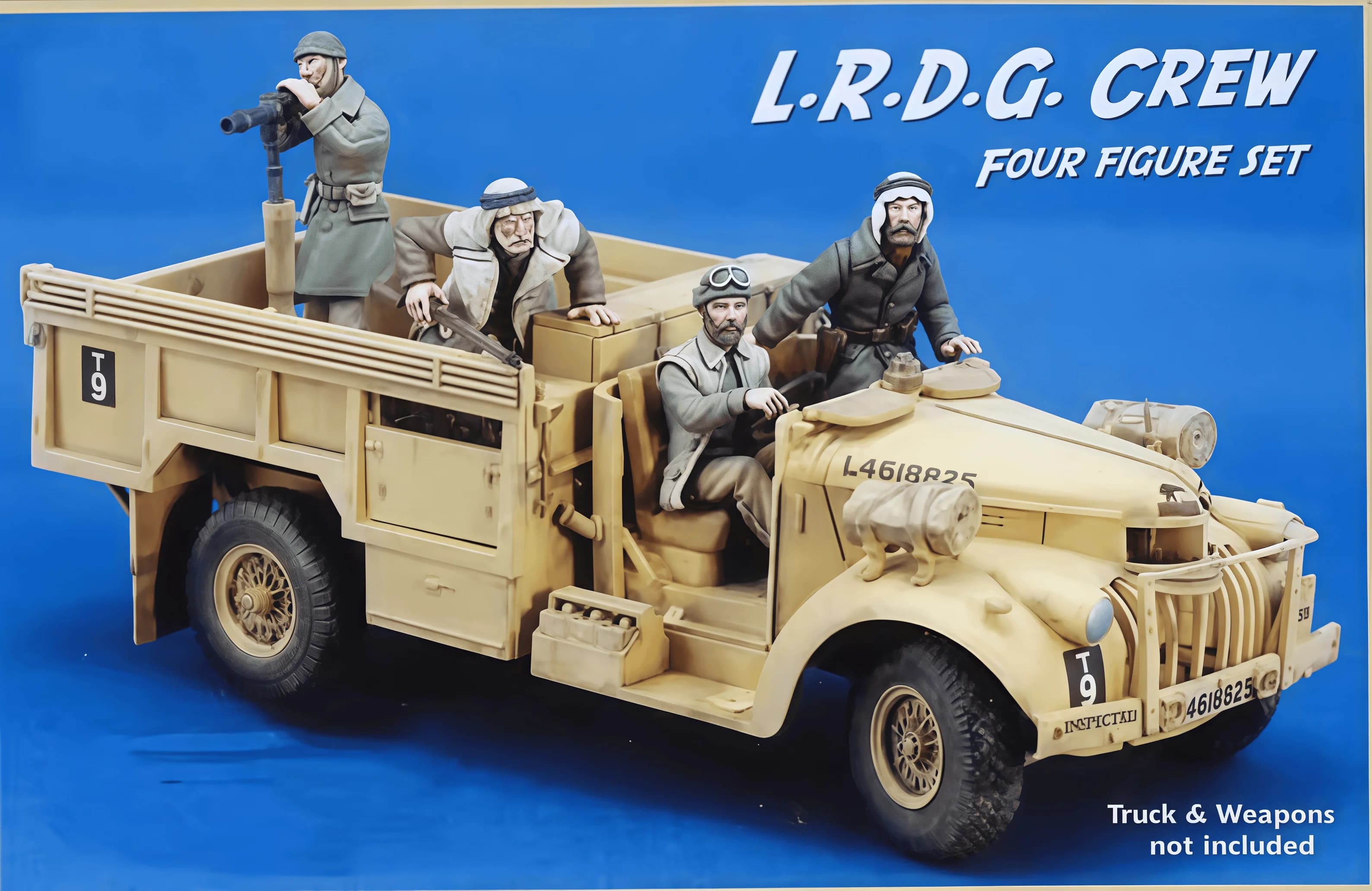 Kit di montaggio modello in resina colata 1/35, GK, modello camion soldato per 4 persone, non verniciato