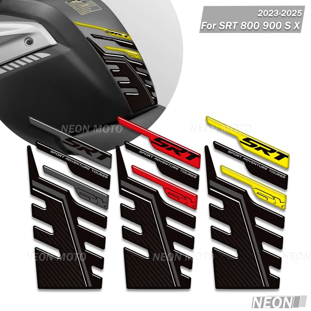 For QJMotor QJ Motor SRT 800 900 SX SX Moto Tank cap Gas fuel oil Kit Ginocchio Wall decals Decalcomanie protection 2023 2024 2025
