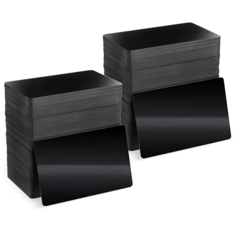0 Pezzi Carte NFC Riscrivibili NTAG 215, Carte PVC Vuote Programmabili, Carte Nere NFC per Aziende, Chip Byte Tag Compatibili con Tutte le App, in Plastica