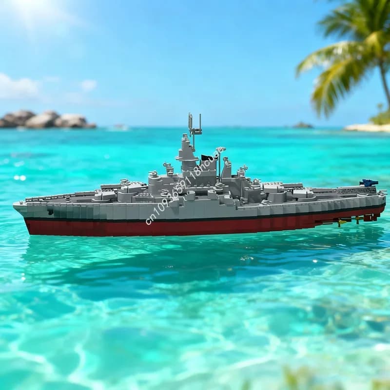 2889pcs MOC USS Tennessee BB Boated Model Building blocks Architecture Christmas gifts creative idea toy Education Birthday