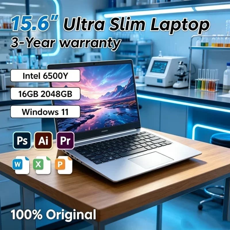 Lucent 2026 Luminiferous 15.6 Laptop Intel 6500Y RAM SSD Backlit Keyboard Fingerprint for Refined Business Visionsome Gaming