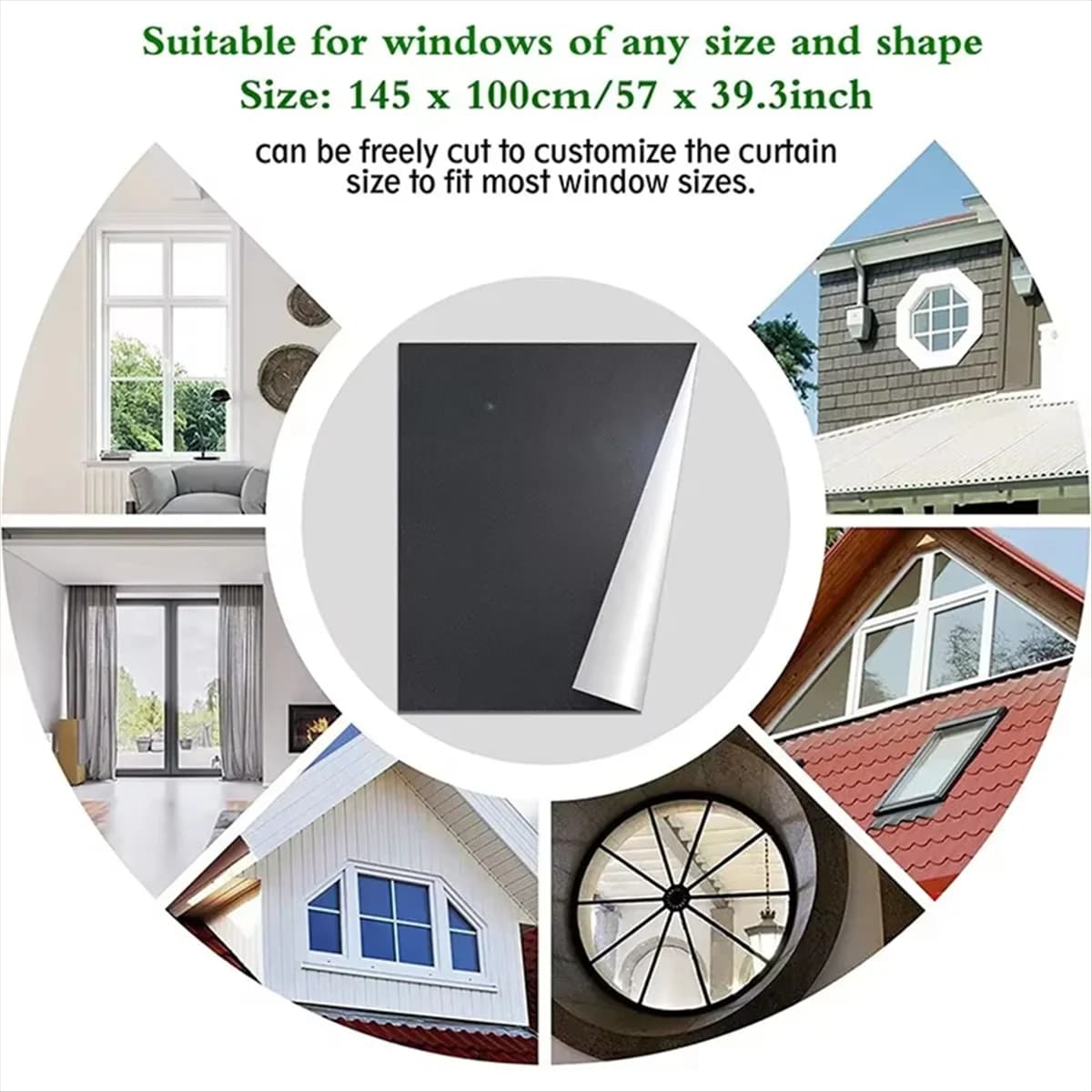 Darkening Curtains Portable Darkening Curtains Drillless Film Travel Darkening Curtains Solar Protection Window Cover Darkening Curtains 145 X 300