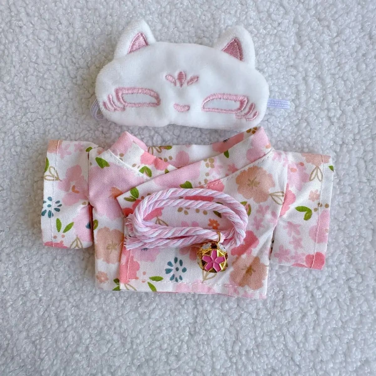For 15/17cm Labub Dresses For Dolls Kimono Bathrobe Belt Blinder Accessories For Dolls Changing Dress Sitting Party Game Gift FAI FROM TE Toys