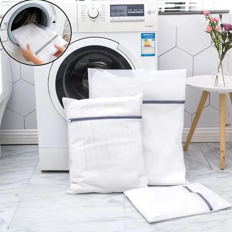 Mesh linen bag with zipper Bags for washing polyester laundry basket for coarse mesh linen Bags for washing machines Mesh bra bag