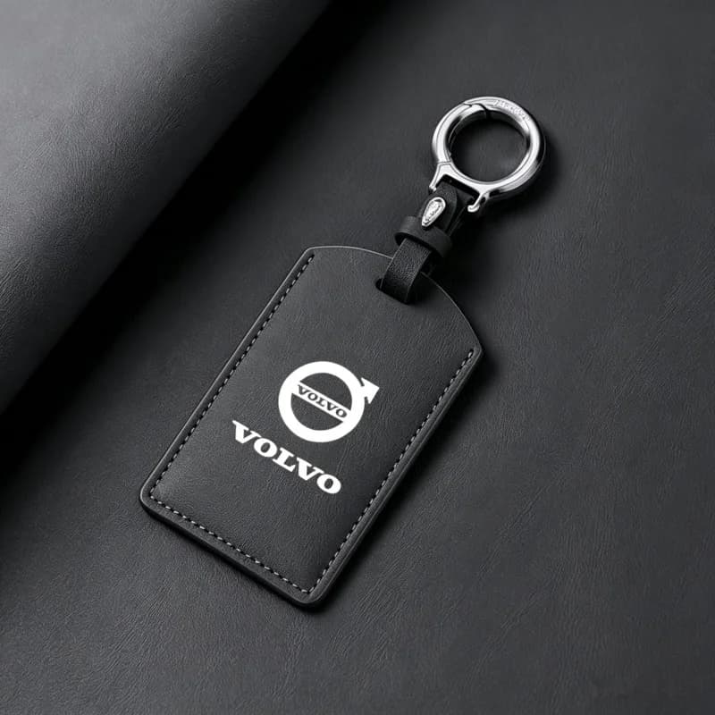 Leather Car Smart NFC Card Key Case Cover Key Bag Shell Holder For Volvo EM90 EX30 2024 Polestar Auto Key Protection Accessories