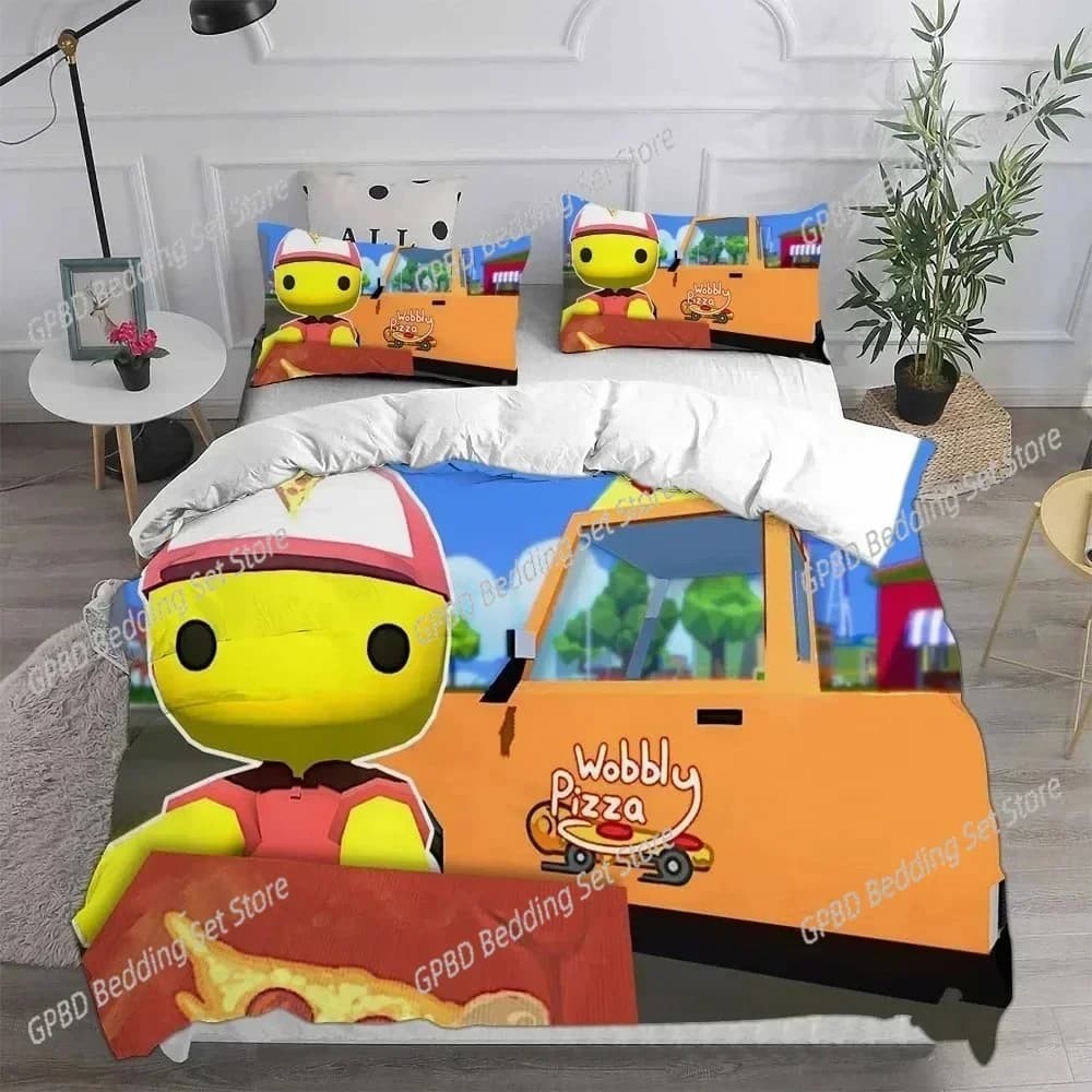 Luxury New 3D Print Wobbly & Life Single Twin Full Queen King Size Quilt Anime Bed Cover Pillow Case Duvet Cover Bedding Sets