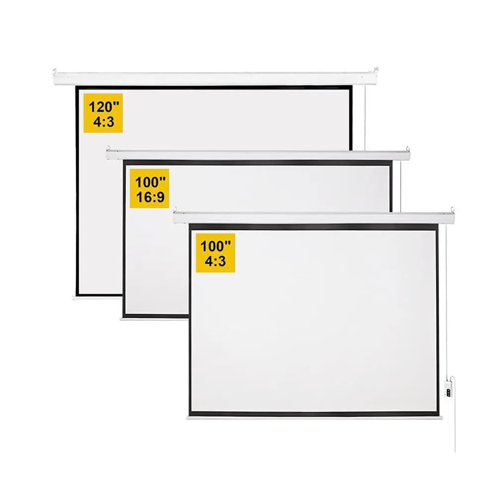 Proiettore elettrico home theater da 150 pollici Schermo di proiezione bianco opaco