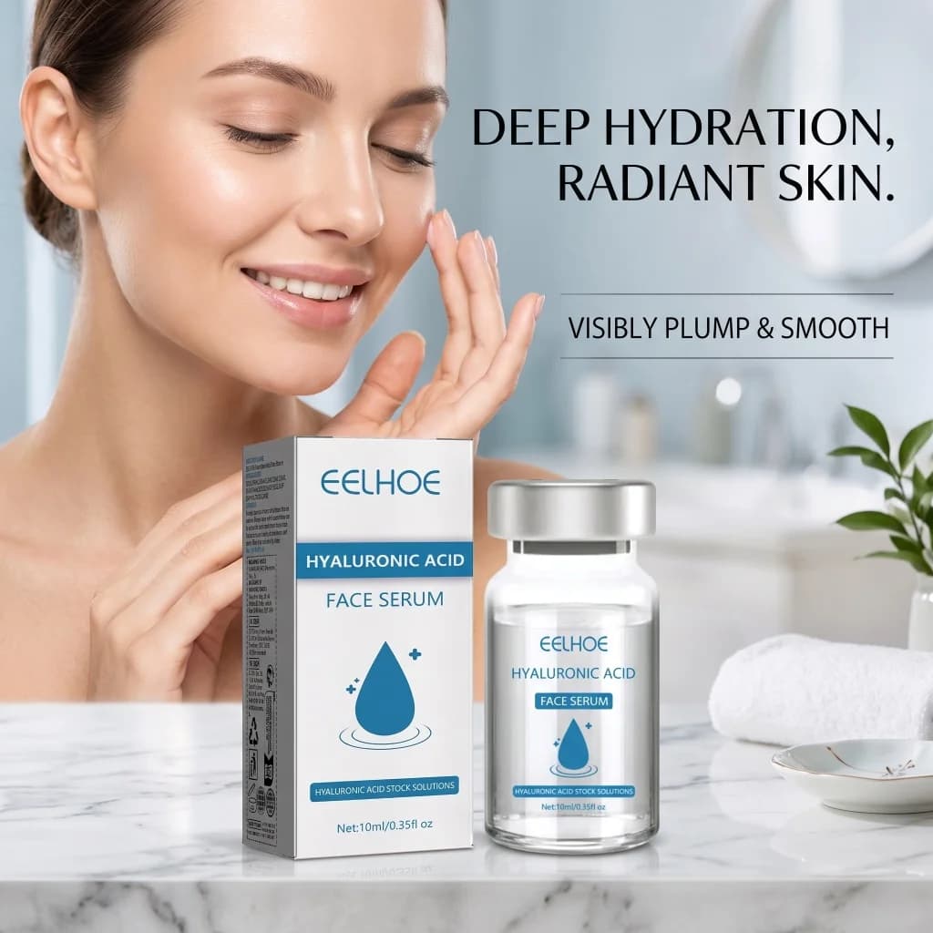 Hyaluronic Acid Facial Essence Refine Pores Deep Hydrate Moisturize Firm Skin Smooth Fine Lines Restore Youthful Skin Serum