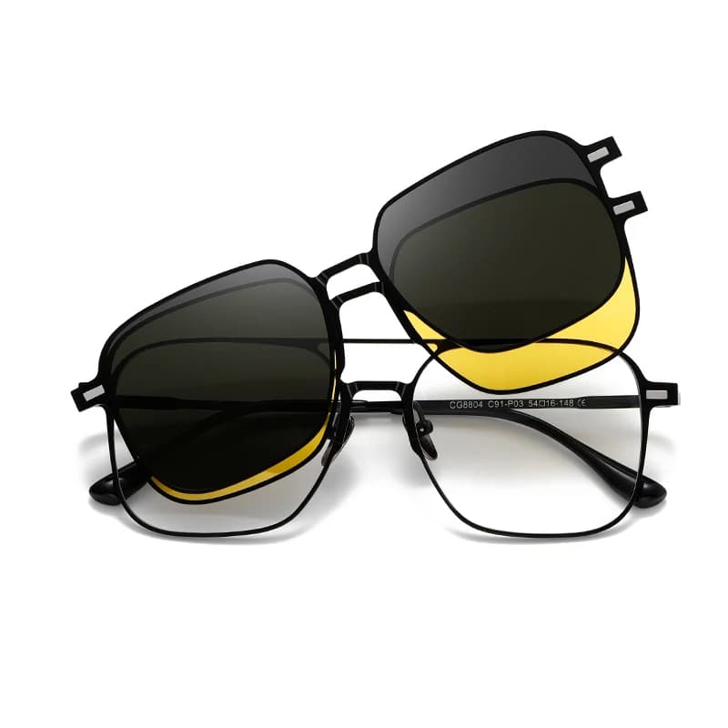 Clip On Polarized Sun Glasses Man Night Vision Goggles Woman Luxury Brand Vintage Myopia Prescription Optical Eyelasses Frame