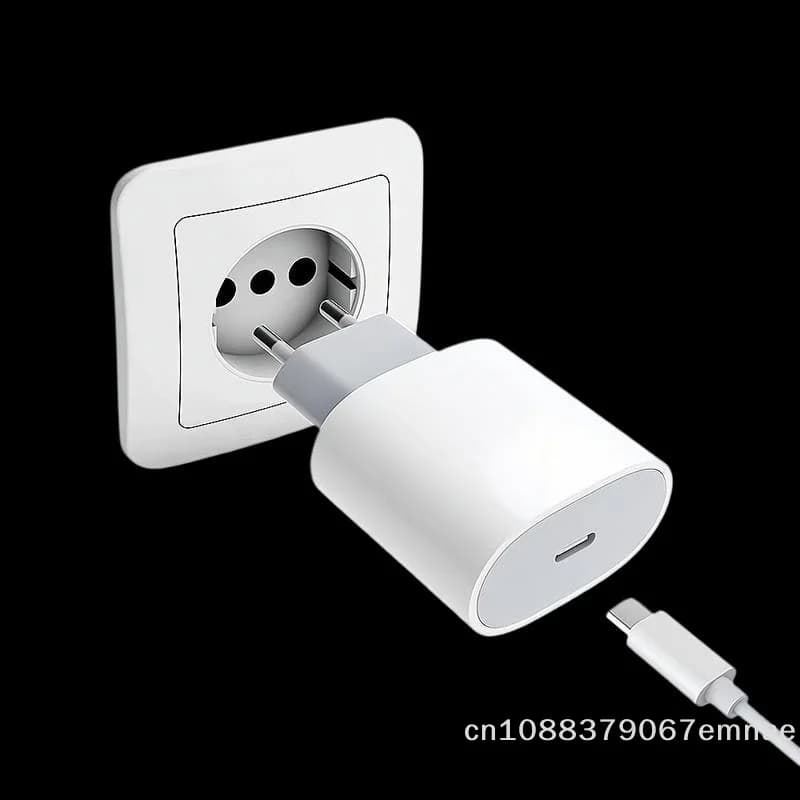 Set Cavo di Ricarica Rapida USB-C a Type-C per Phone 15 16 Pro Max 15 16 Plus 16e S25, 1/2 Metri, Caricatore Veloce USB C EU PD 20W