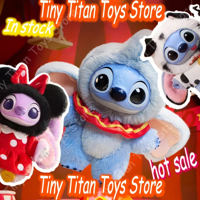 Pop Mart Disney Stitch Mickey Adventure Collection Portachiavi in vinile e peluche Blind Box, simpatico ciondolo per borsa, regalo di compleanno per gli amanti degli anime