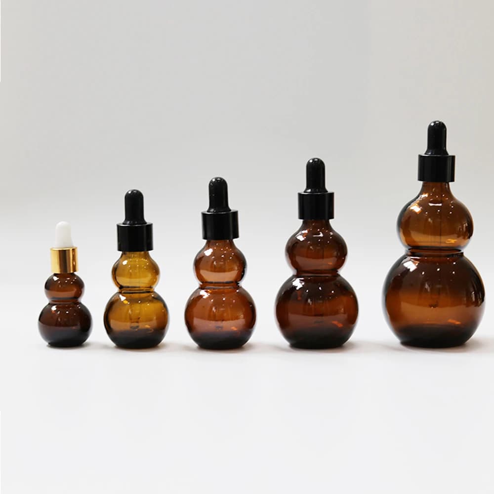 1PC 10/20/30/50/100ml bottiglia di contagocce di vetro ambrato bottiglie di pipetta di profumo di olio essenziale contenitore vuoto riutilizzabile per il commercio all'ingrosso