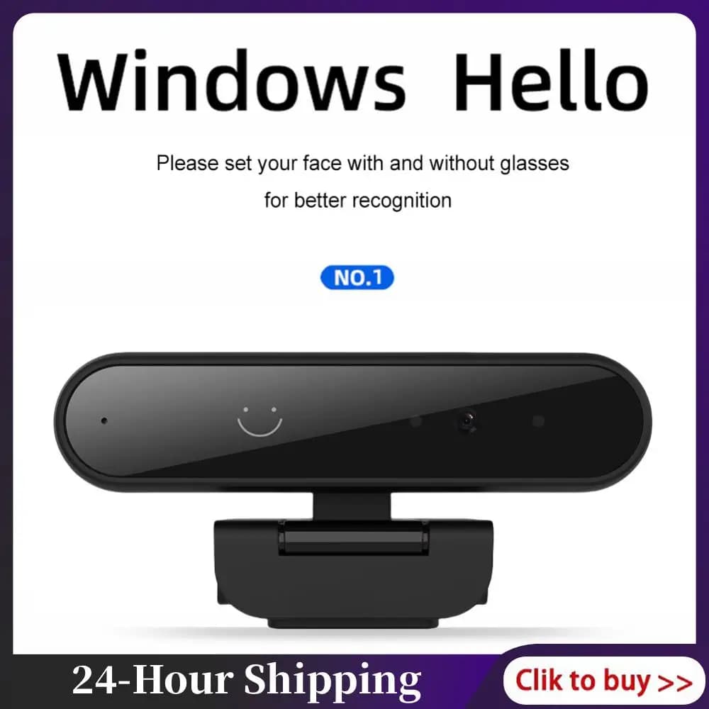 Per Windows Hello Web Cam Riconoscimento facciale Webcam 1MP 720P/2MP 1080P USB Webcam Webcam per computer portatile Computer desktop