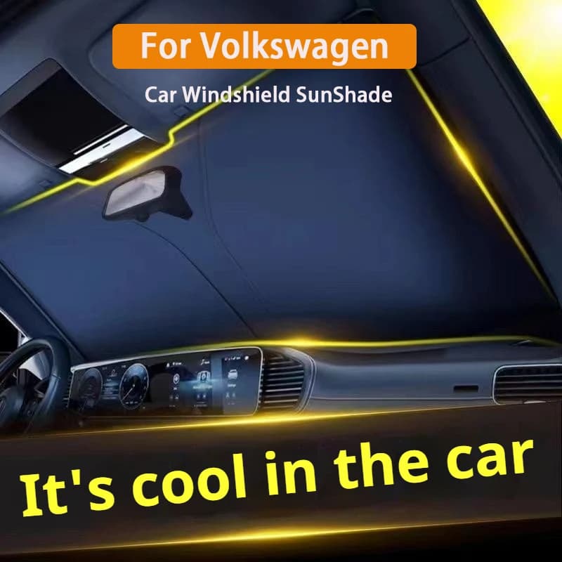 For Golf 7 MK7 Tiguan MK2 SEAT Ateca Leon FR 2 Ibiza Octavia A7 Car Windshield SunShade Cover Sun Protection