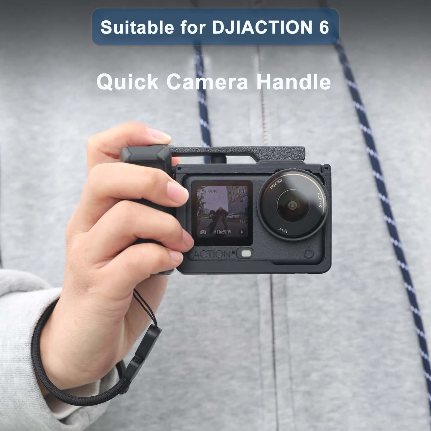 Supporto per vlog Street Grip con stampa 3D per accessori per impugnatura per fotocamera dji osmo action 6