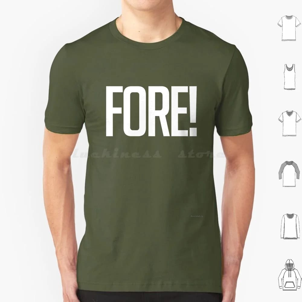 Fora! T Shirt Uomo Donna Bambini 6xl Golf Fore Golfer Sport Sport Fan Golf