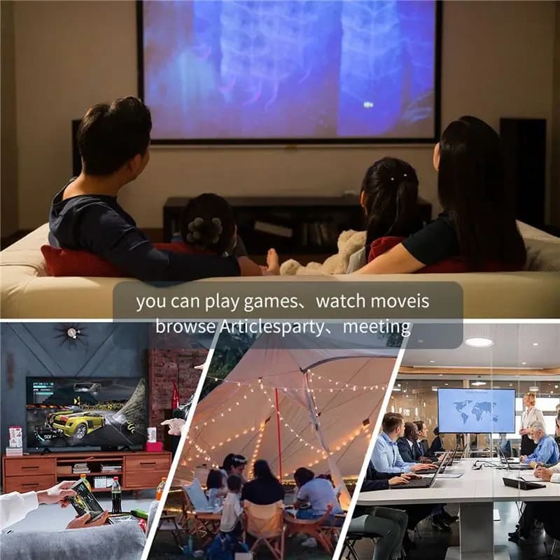 * Mini proiettore LED ONE DAY Risoluzione 800X480P Supporto proiettore video Full HD vocale per proiettore cinematografico Home Theater Pico-Spina UE
