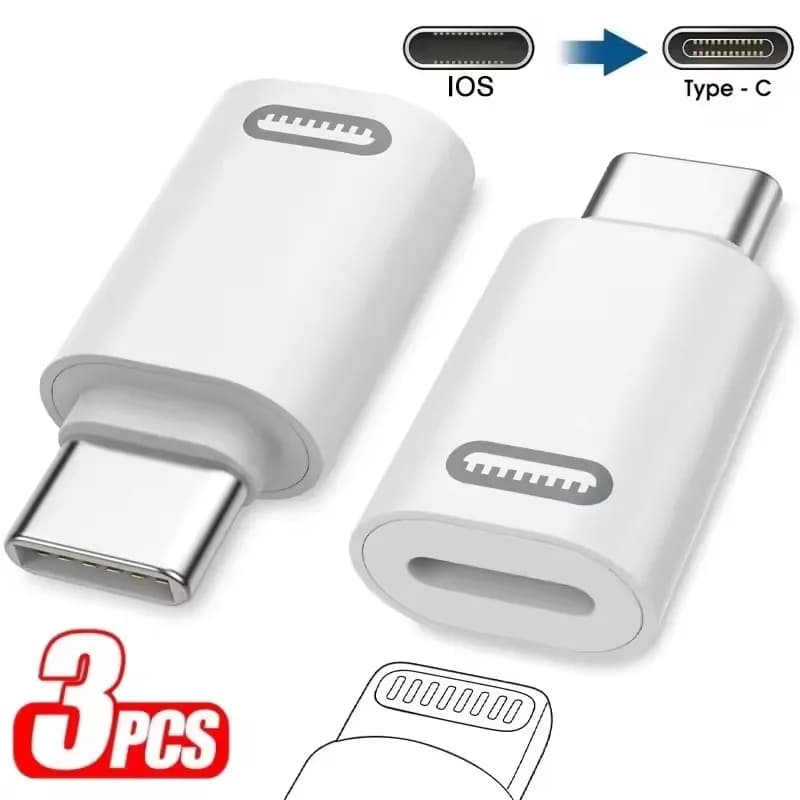 IOS To USB C Fast Charging Adaptador Lightnning To Type C Adapter USB C Data Transfer Converter for IPhone 16 15 Samsung Google