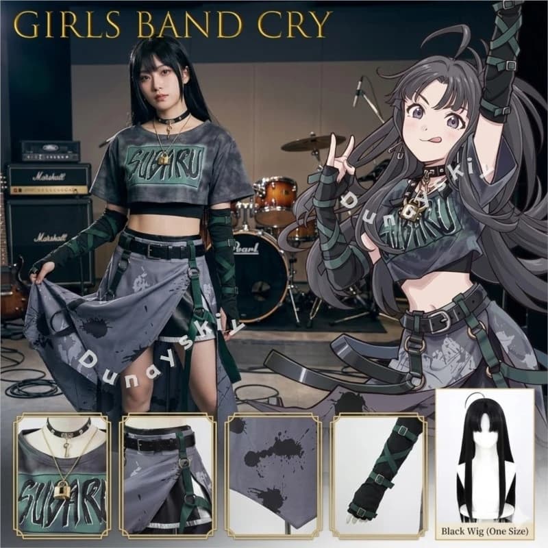 Costume Cosplay Shoujo Band Cry Awa Subaru, Nuova Uniforme JK per Ragazze, Abito per Eventi Pop, per Donne, Halloween e Carnevale