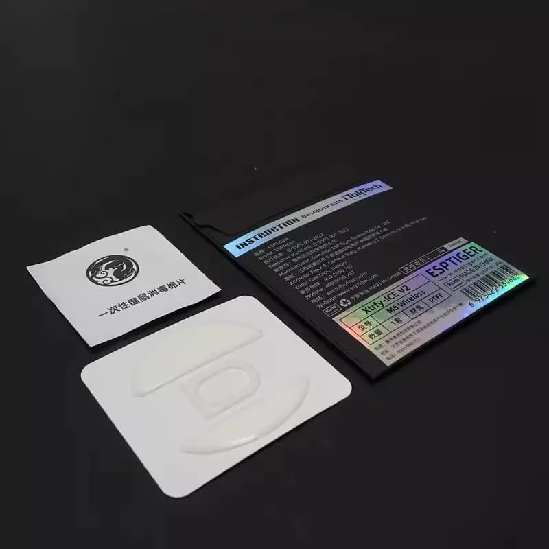 1 pack ESPTIGER ICE Version Mouse Skates feet for CoolerMaster MM710 MM720 XTRFY M4 M42 M8W White Mouse Glides Curve Edge