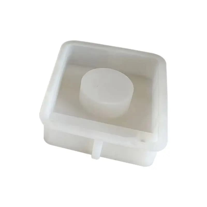 Stampo in silicone A24F per ornamenti, base per portacandele, stampo in silicone fai da te per cemento, gesso, decorazioni per la casa, stampo in resina