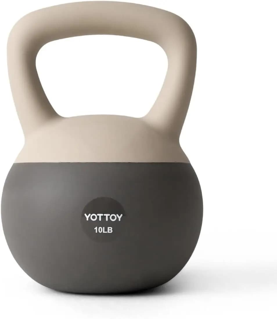 Set di Kettlebell Morbidi per Allenamento di Forza e Workout a Casa, Base Imbottita con Impugnatura Larga - Ideale per Uomini, Donne, Principianti