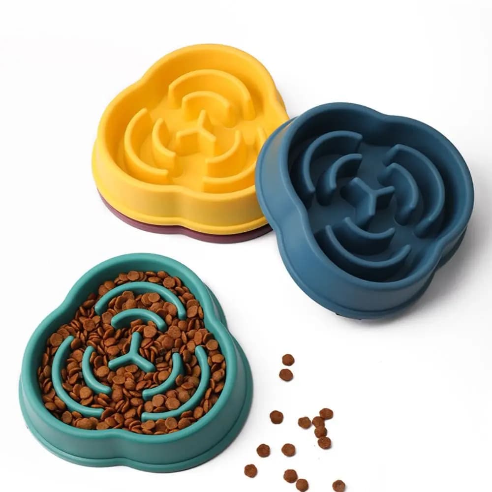 New Anti Choking Pet Slow Food Bowl Slow Eating Non-slip Dog Bowl Anti Overturning Pet Slow Feeder Bowl For Small Dogs