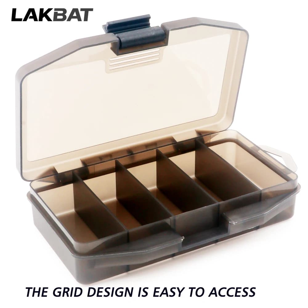 LAKBAT 5-Compartment Portable Large Capacity Fishing Tackle Storage Box Bait Hooks Lures Carp Pesca Gear Accessories Case