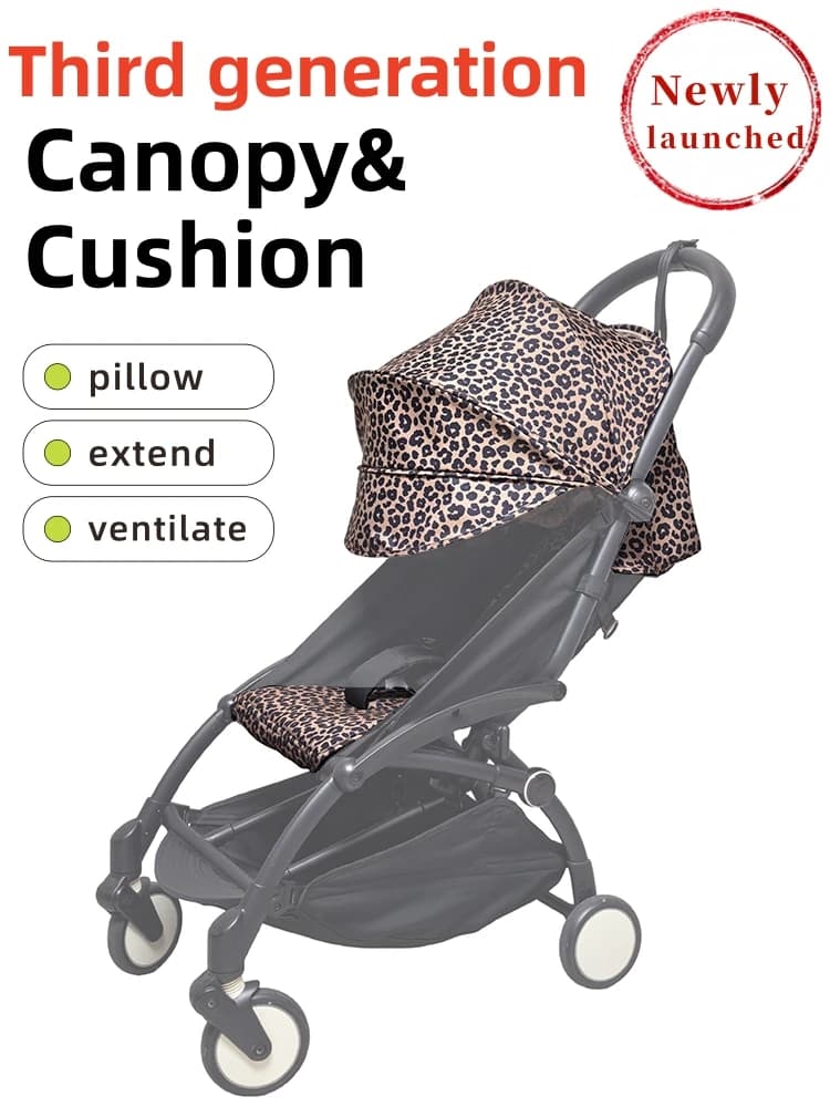 Tettuccio e Cuscino con Cuscino 6+ Compatibili con Yoyo3/Yoyo2, Impermeabili, Spessi, Parasole Esteso, Materasso Morbido, Accessori per Passeggino YOYO