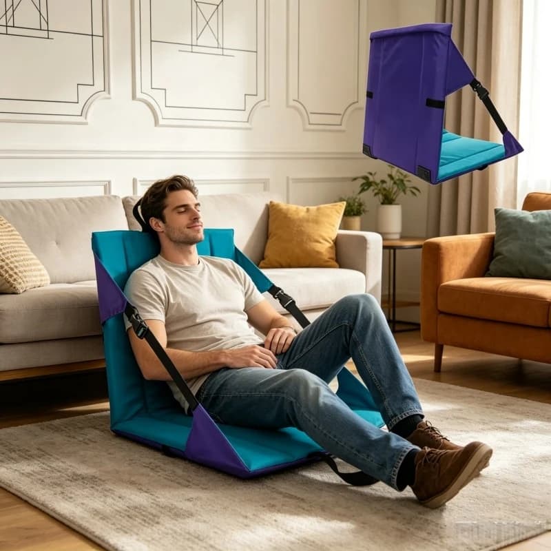 Stadium Seat Chair Bleacher Cushion With Padded Back Support Reclining Stadium Seat Chair Folding Stadium Chair For Women Men
