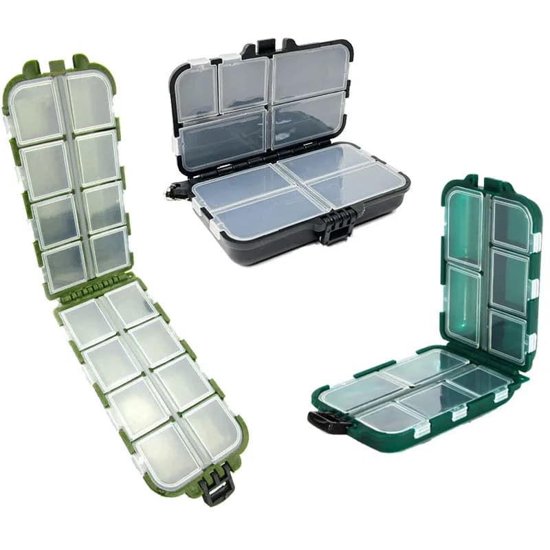 AMY Outdoors Fishing Tool Box with 9/10/16 Parts for baits, hooks, stains and fishing equipment in Moscow