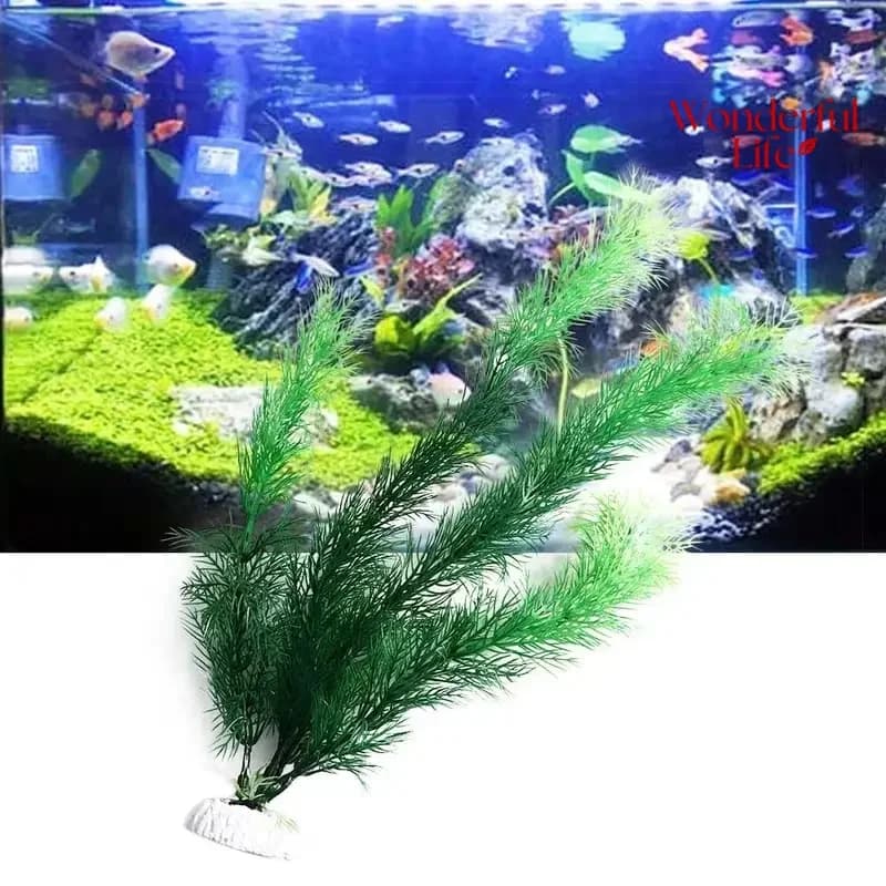 19/30 CENTIMETRI Water Grass Aquatics Plastic Plants for Aquarius Aquarium Artificial Aquarius Decoration Underwater Plants
